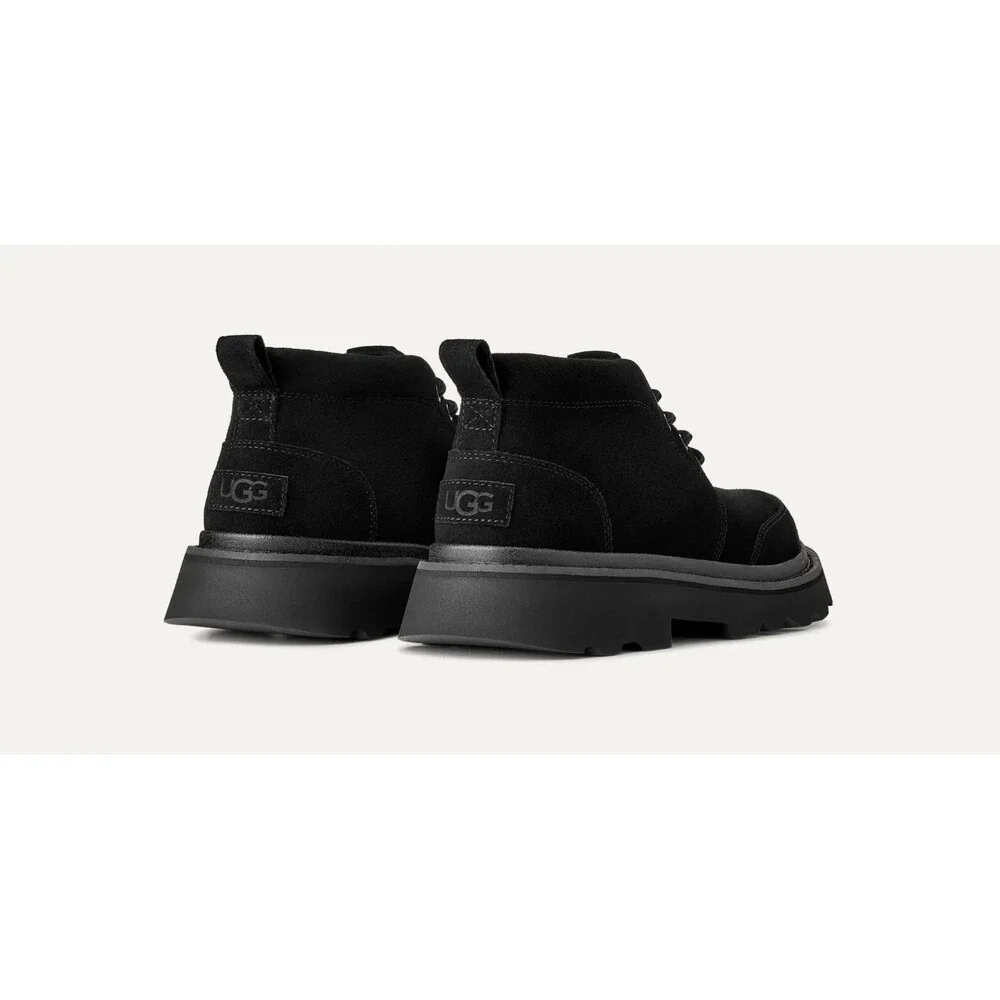 UGG Chukka Lug 1171113-BLK Boots Men's Black Suede Lace Up Ankle Chukka DDK1415
